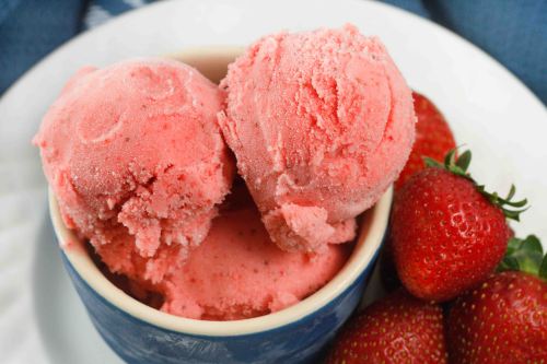 helado fresas